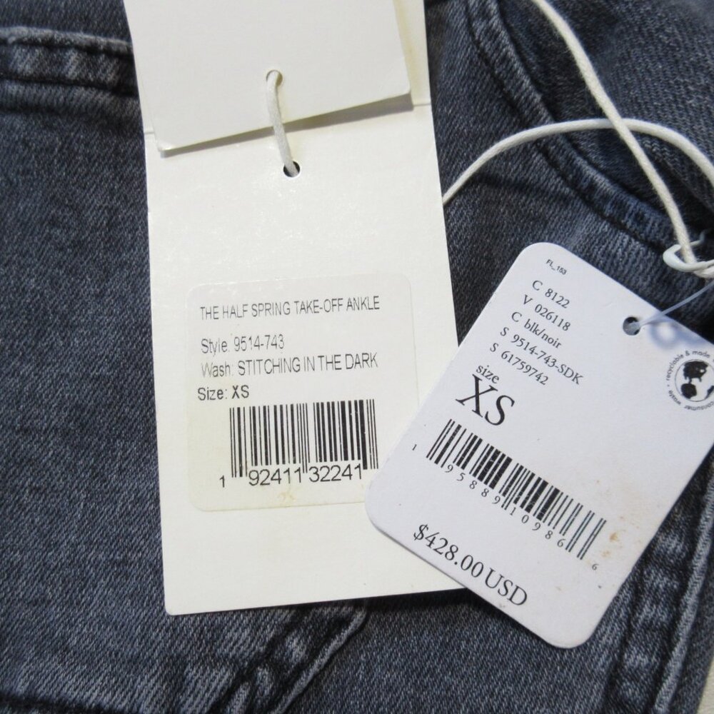 NWT Mother The Half Spring Take-Off Ankle Jumpsuit in Stitching In The Dark XS - Picture 7 of 12